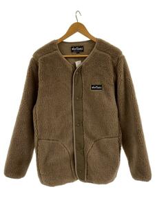 WILDTHINGS◆FLUFFY BOA CARDIGAN/フリースジャケット/S/ポリエステル/BEG/WT22133KY