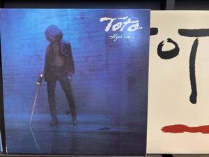 【2枚セット】TOTO ☆ Hydra + Turn Back US Columbia アナログ 80年代 名盤 Jeff Porcaro David Paich Steve Lukather 良品