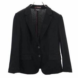 ポールスミス 日本製 テーラードジャケット 40 黒 Paul Smith BLACK レディース