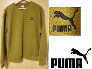 PUMAフリース スウェットM(L位)ボア/adidas EQUIPMENT nike ACG patagonia NORTH FACE L.L.Bean Columbia TimberlandパーカーEddie Bauer