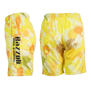 SALE! メール便可能! Razzoli (ラッツォーリ) プラクティス パンツ (M) YELLOW | futsal soccer フットサル サッカー 総柄 プラパン セール