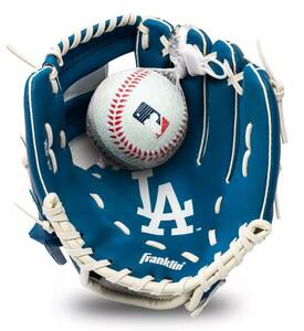 【海外限定】ロサンゼルス ドジャース 大谷翔平 MLB公式グローブ 子供用 ゴムボール付き