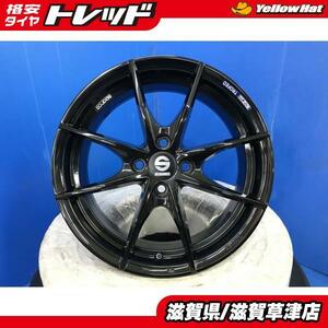 4本セット OZ Racing SPARCO TROFEO 16インチ アルミホイール 4H PCD100 黒 ブラック 6.5J インセット+37 OZレーシング スパルコトロフェオ