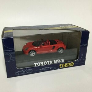 絶版 TOYOTA MR-S RED 43099 EBBRO 1/43 トヨタMR-S 輸出仕様左ハンドル赤バケット レッド