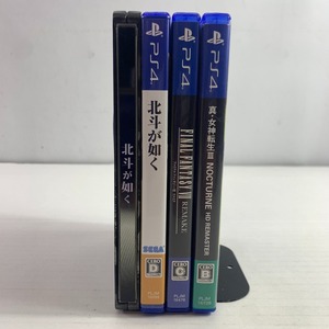 04wy6970△【1円～】PS4用ソフト 3本 [真・女神転生Ⅲ/FFⅦ リメイク/北斗が如く 特典ケース付き] 中古品