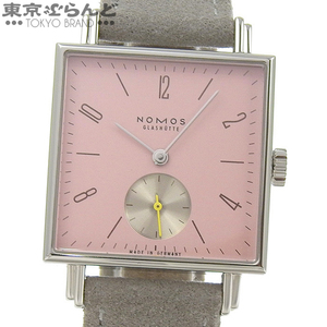 101746391 ノモス NOMOS テトラ アルファ ローズ 476 ローズピンク SS スウェード 腕時計 ユニセックス 手巻 スクエアケース