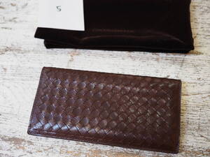 ◆美品◆ココマイスター Mattone Oliveto Wallet マットーネ・オリヴェートウォレット ダークブラウン イントレチャート◆