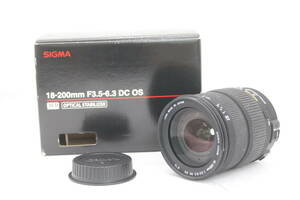 【返品保証】 【元箱付き】シグマ Sigma DC 18-200mm F3.5-6.3 OS キャノンマウント レンズ v4558