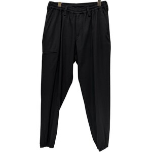 REGULATION Yohji Yamamoto MEN 【men4366I】 22SS ウールギャバジン裾リブテーパードイージーパンツ HG-P02-140 ヨウジヤマモト AR