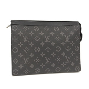 【中古】LOUIS VUITTON ポシェット ヴォワヤージュ MM ポーチ セカンドバッグ モノグラム エクリプス M61692