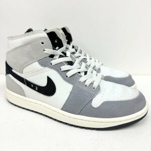 26cm AIR JORDAN 1 MID SE CRAFT DZ4136-002 エア ジョーダン 1 ミッド SE CRAFT グレーホワイト メンズ スニーカー JS 1000004