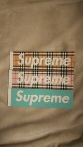 Supreme Burberry Box Logo ステッカー シュプリーム バーバリー