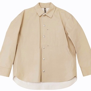 ジルサンダー JIL SANDER ×マッキントッシュ MACKINTOSH コラボ コットンゴム引き シャツジャケット ベージュ XS メンズ