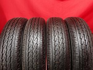 中古タイヤ 145/80R12 80/78N 4本セット ブリヂストン K370 BRIDGESTONE K370 9.5分山★n12 商用車6PR エブリィ NV100 クリッパー