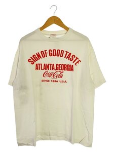 Coca・Cola◆Tシャツ/L/コットン/WHT/USA製