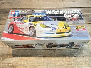 タミヤ 1/10 ポルシェ 911GT3 カップカー TL-01 電動RC/ジャンク [48-7607]