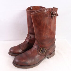 スペイン製 センドラ 45 / 29.0cm～ 位 sendra エンジニア ブーツ ブラウン 茶 ブーツ モーターサイクル メンズ 古着 中古 eb1521