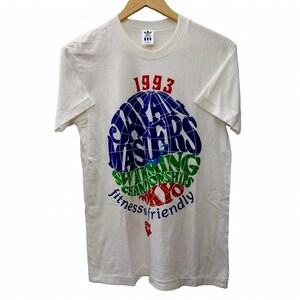 アディダス adidas 美品 1993 MASTERS JAPAN Tシャツ 90s シングルステッチ 半袖 白 ホワイト S ■GY09 メンズ