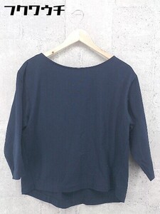 ◇ SLOBE IENA スローブ イエナ バックデザイン 長袖 Tシャツ カットソー サイズF ネイビー レディース