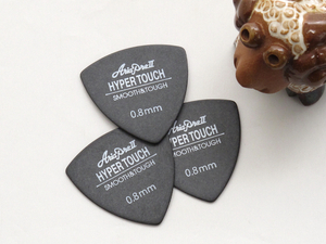 [新品・追跡便] AriaProII HyperTouch ギターピック3枚 トライアングル/ポリアセタール製/ブラック/0.8mm 日本製 MADE IN JAPAN.