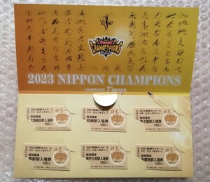阪神電気鉄道 2023 阪神タイガース 日本一記念 入場券セット 38年ぶりの アレ 現地限定販売品 未使用 新品