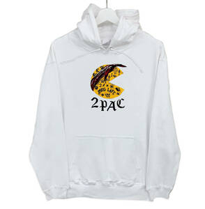 2PAC マン　パックマン　HIPHOP パーカー 新品　送料込 男女兼用　ユニセックス　サイズ豊富　SからXL選べる