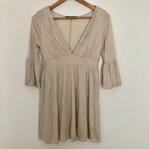 VICKY 2 ビッキー チュニック 七分袖 Short Dress Long Shirt Tunic ベージュ / ベージュ / 10004653