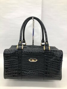 CELINE　セリーヌ　馬車金具　クロコ　ボストン【CFAE8013】