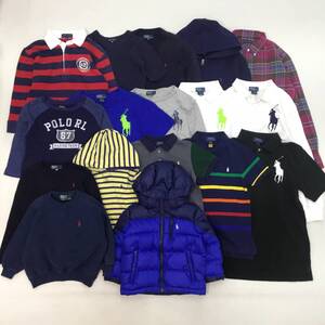 ■POLO RALPH LAUREN ポロ・ラルフローレン 17点 まとめ売り サイズMIX キッズ 男児 男の子 トップス ダウン ニット パーカー 他 3.66kg