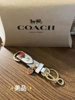 COACH キーホルダー いちごモチーフ