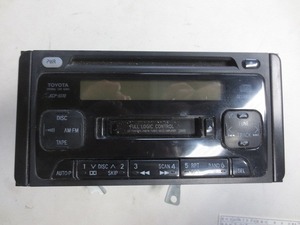 ヴィッツ SCP13 2DINオーディオ CD カセット AM FM ラジオ 08600-00780 FH-M8026ZT 純正