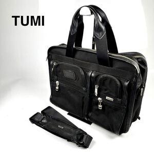 【極美品】TUMI トゥミ ナイロン ビジネスバッグ バッグ バック ビジネス ショルダーバッグ ハンドバッグ メンズ カバン 仕事 黒　ブラック