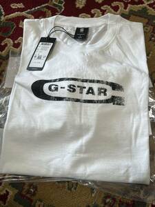 新品 ジースターロウ G-STAR RAW Tシャツ 白 Lサイズ　定価¥6600