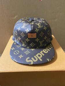 国内正規 Louis Vuitton × Supreme ルイヴィトン シュプリーム 5-Panel Hat モノグラム キャップ cap