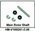 ☆WALKERA　パーツ ☆HM-V100D01-Z-06 メインローターシャフト Main Rotor Shaft (A-3)☆☆発送はスマートレター