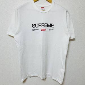 Supreme Est.1994 Tee White Red M 21aw 2021年 ホワイト レッド エスト 1994年 ボックスロゴ