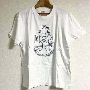 United Athle　Tシャツ　USN /ホワイト/ネイビー　サイズM　　W018