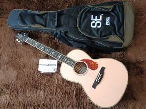 PRS SE P20E Parlor　エレアコ　Pink Lotus　☆新品同様☆　純正ギグバッグ付