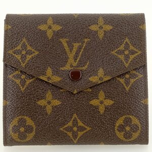 【美品】ベタ無し LOUIS VUITTON ルイヴィトン ポルトモネビエ・カルトクレディ Wホック財布（小銭入れあり） 旧型 M61660