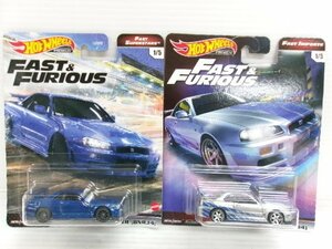 未開封 ホットウィール ワイルドスピード FAST & FURIOUS 日産 スカイライン R34 GT-R 2台 セット (4246-382)