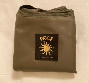 未使用★PECK ペック トートバッグ　エコバッグ 保冷 高島屋オリジナル ノベルティ　カーキ