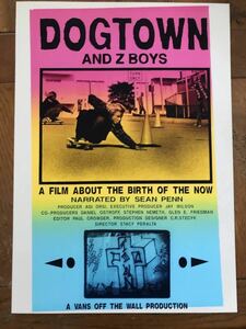 ポスター『Dogtown and Z-Boys』2001★Zephyr/ゼファー/ドッグタウン/ジェイ・アダムス/トニー・アルヴァ/ステイシー・ペラルタ/VANS