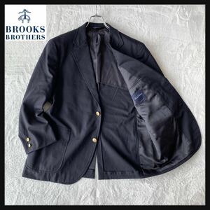 【人気】BROOKS BROTHERS ブルックス ブラザーズ 3B ウール テーラード ジャケット ブレザー 紺ブレ 金ボタン 日本製