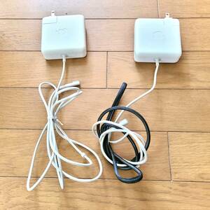  Apple純正 85W MagSafe Power Adaptor Model No : A1343 接触不良 ジャンク品 2台セット