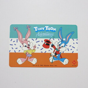 未使用 テレホンカード 50度 TINY TOON タイニー トゥーンズ 日本生命 NISSAY テレカ テレフォンカード バニー 1992年 イラスト アニメ