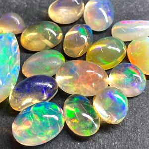 1円〜!!遊色効果!!≪天然オパールおまとめ26ct≫j 約5.2g ルース 裸石 宝石 jewelry opal ウォーター ファイア water fire w4マ40