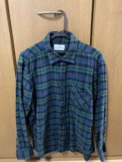 XL メンズ　ネルシャツ　チェックシャツ　緑　グリーン　春　秋