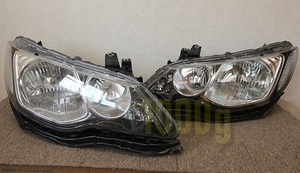 【ホンダ純正新品】HONDA 未使用品 ★超希少品★ シビック FD2 タイプＲ HID ヘッドライト 左右セット ヘットランプ 2007/3-2010/8