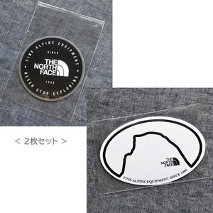 2枚セット TNF Print Sticker NN32348 FA HD 新品 防水素材