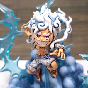 ギア5ルフィ　リペイント塗装済み完成品　■ワンピース/ONE PIECE figure repaint■ワールドコレクタブルフィギュア■ワーコレ■WCF